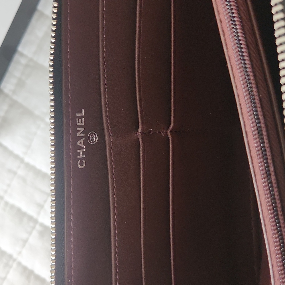 Chanel zip around wallet large. Made in France. Used a few times. Like New! - Picture 5 of 8
